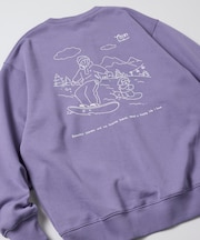tombonia × FREAK'S STORE/トムボニア コラボ  スノーボード バックデザイン ヘンリーネックスウェット