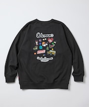 Coleman × kaoyorinakami 別注 総柄アウトドア クルーネックスウェット