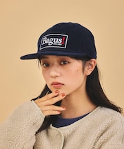 5パネル コーデュロイ BAGUS ロゴ トラッカーキャップ