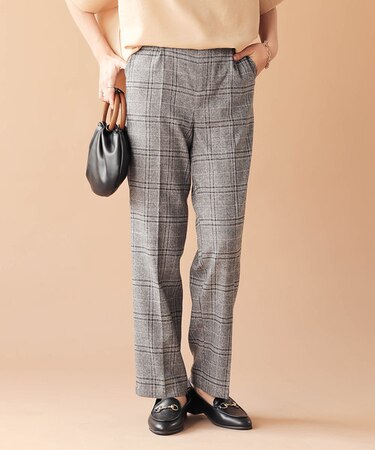 【WEB限定】配色ステッチセミワイドパンツ / セットアップ