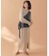 【WEB限定】ワンショルベスト付きレイヤードニットワンピース