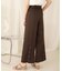 【WEB限定】バックボタンツイルワイドパンツ