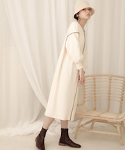 【WEB限定】配色パイピングカットワンピース
