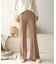 【WEB限定】センターシームカットフレアパンツ
