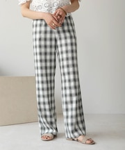 【WEB限定】チェックロングパンツ