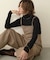 【WEB限定】ストライプ柄ストレートサロペット