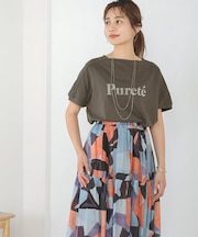 シルケット天竺フロッキーTシャツ