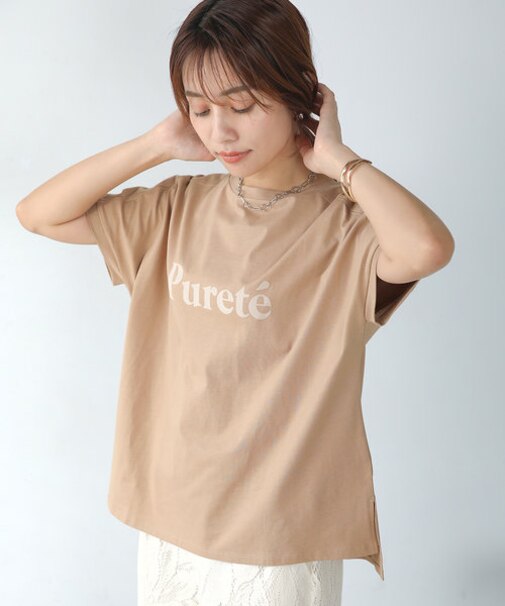 シルケット天竺フロッキーTシャツ