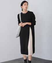 ベルト付きニットプルオーバー