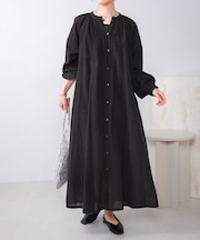 シアサッカーレース切替ワンピース