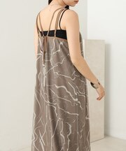 【S・Mサイズ展開】マーブルシアーメッシュキャミワンピース