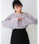 シフォン楊柳ブラウス