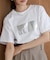 オーバーサイズ箔ロゴTeeシャツ