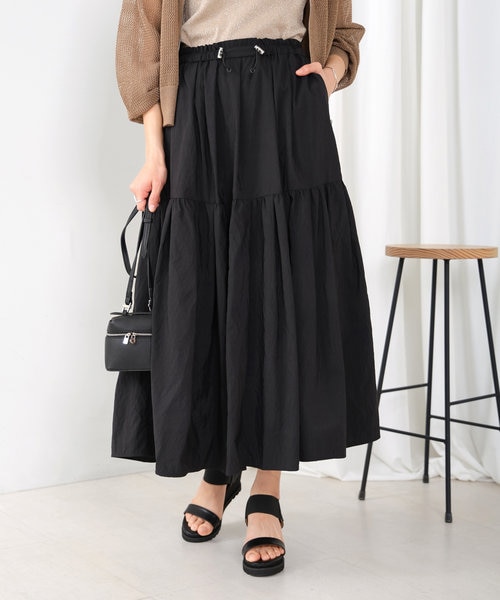 NYBG タックフレアマキシスカート｜スナイデルの通販｜&mall（アンド