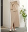 【オケージョンドレス/結婚式/2サイズ展開/SET ITEM/インナー付き/裏地付き】リボンセットＩラインスカート