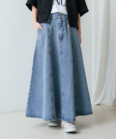 12ozデニム8パネルスカート