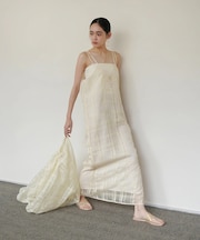 【S・Mサイズ展開】シアーチェックキャミワンピース