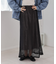 メッシュフレアスカート