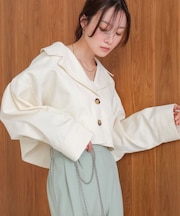 ルーズショートトレンチジャケット