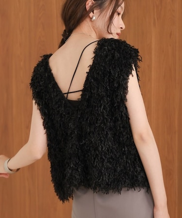 【選べるデザイン/前後2WAY】フリンジ2WAYベスト