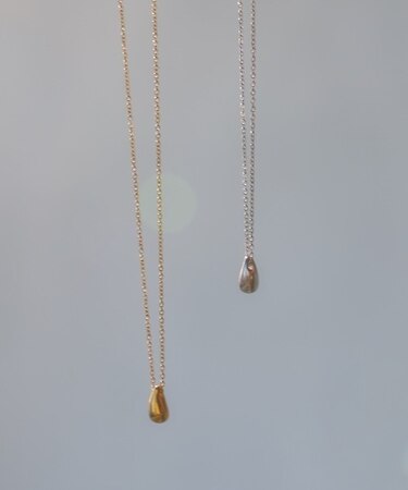 ステンレス Stainless Steel メタルドロップネックレス