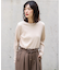 スリーブリブカットソー