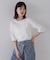 5分袖リブTシャツ