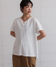 汗染み防止首元スッキリＶネックTシャツ