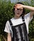 汗染み防止モックネックビューTシャツ