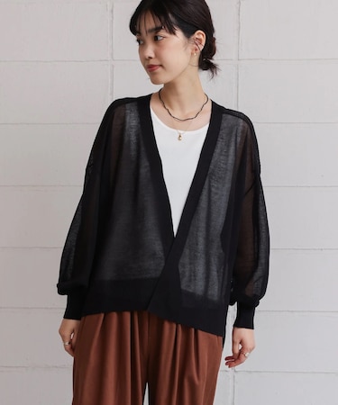 強撚ラメスリットトッパー