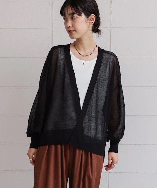 強撚ラメスリットトッパー