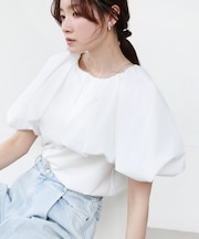 【Bab】バルーンデザインブラウス