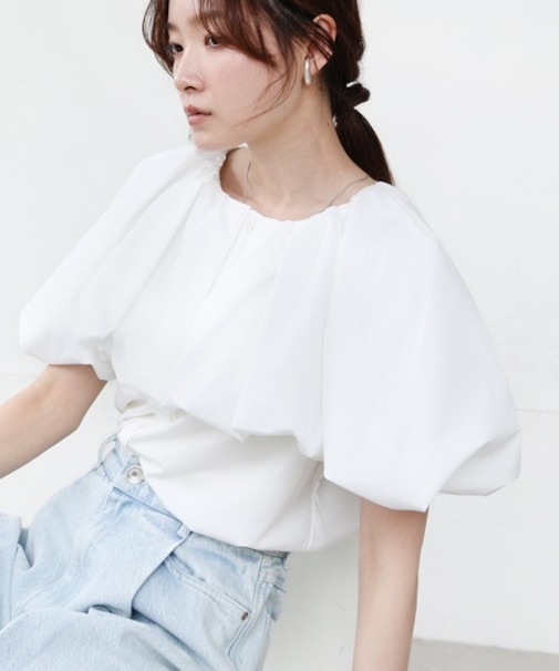 【Bab】バルーンデザインブラウス