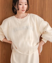 【S・Mサイズ展開】ロゴシアードッキングスウェットワンピース
