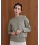 【WEB限定】スウエットライク刺しゅうニットプルオーバー