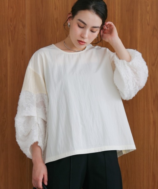 袖ボリュームブラウス［9/30発送予定］
