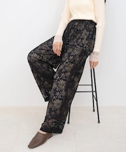 【Bab】フラワーレースリラックスハ゜ンツ