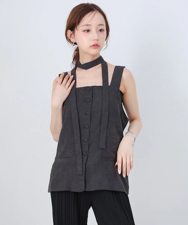 ピーチ起毛ベスト