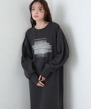 【選べるサイズ展開】前後2WAYホックプリントマーメイドスウェットワンピース