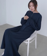 【選べるサイズ展開】前後2WAYホックプリントマーメイドスウェットワンピース