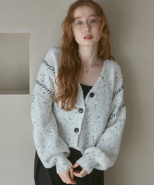 チョコチップショートカーディガン