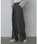 【選べるサイズ展開】フロントワイドタックネップ入ワイドパンツ