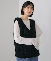 ハンドニットＶベスト