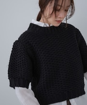 半袖ハンドニット