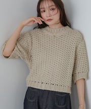 半袖ハンドニット