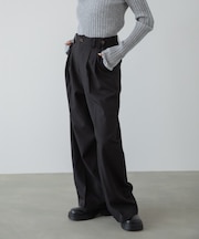 【S・Mサイズ展開】ツータックパンツ
