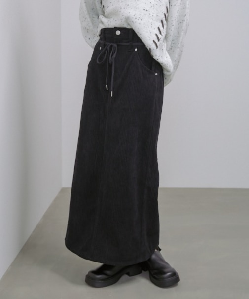 【Bab】コーデュロイIラインスカート