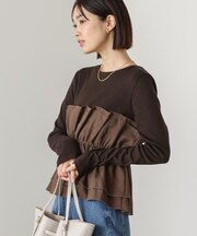 ビスチェ風レイヤードプルオーバー