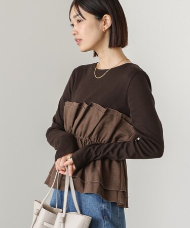 ビスチェ風レイヤードプルオーバー