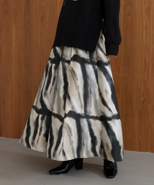 マーブルウエーブ柄スカンツ｜ブージュルードの通販｜&mall（アンド